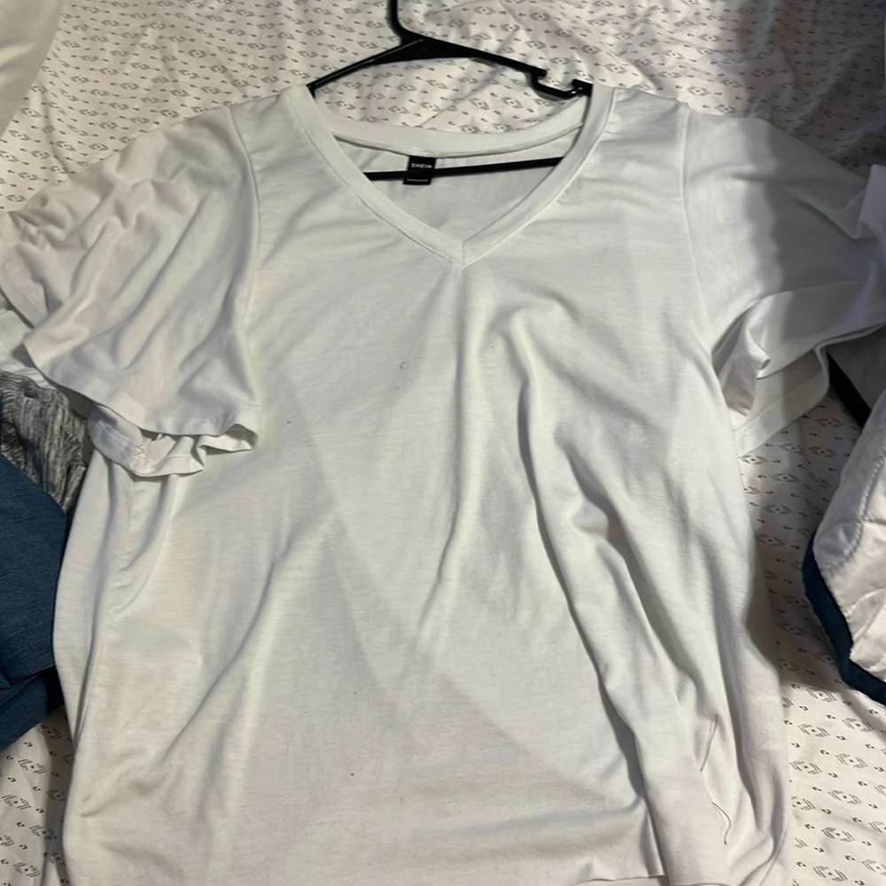 White cap sleeve top